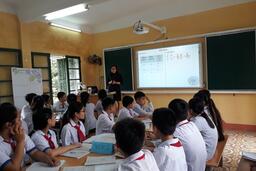 THCS Minh Khai tổ chức sinh hoạt chuyên môn theo cụm III do Cô giáo Đỗ Thị Minh Nguyệt giáo viên trường THCS Minh Khai thực hiện.